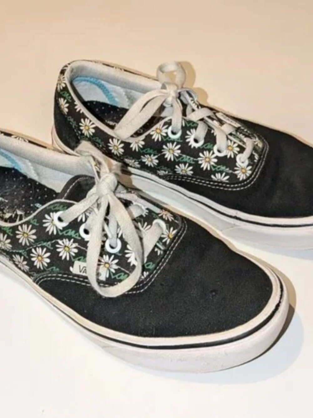 Vans Off the Wall Flower Tie Sneakers Women Size 7.5